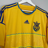 Shop 2012/13 UKRAINE HOME SHIRT (L) ADIDAS, classic football shirts, vintage football shirts & retro soccer jerseys at Cult Kits