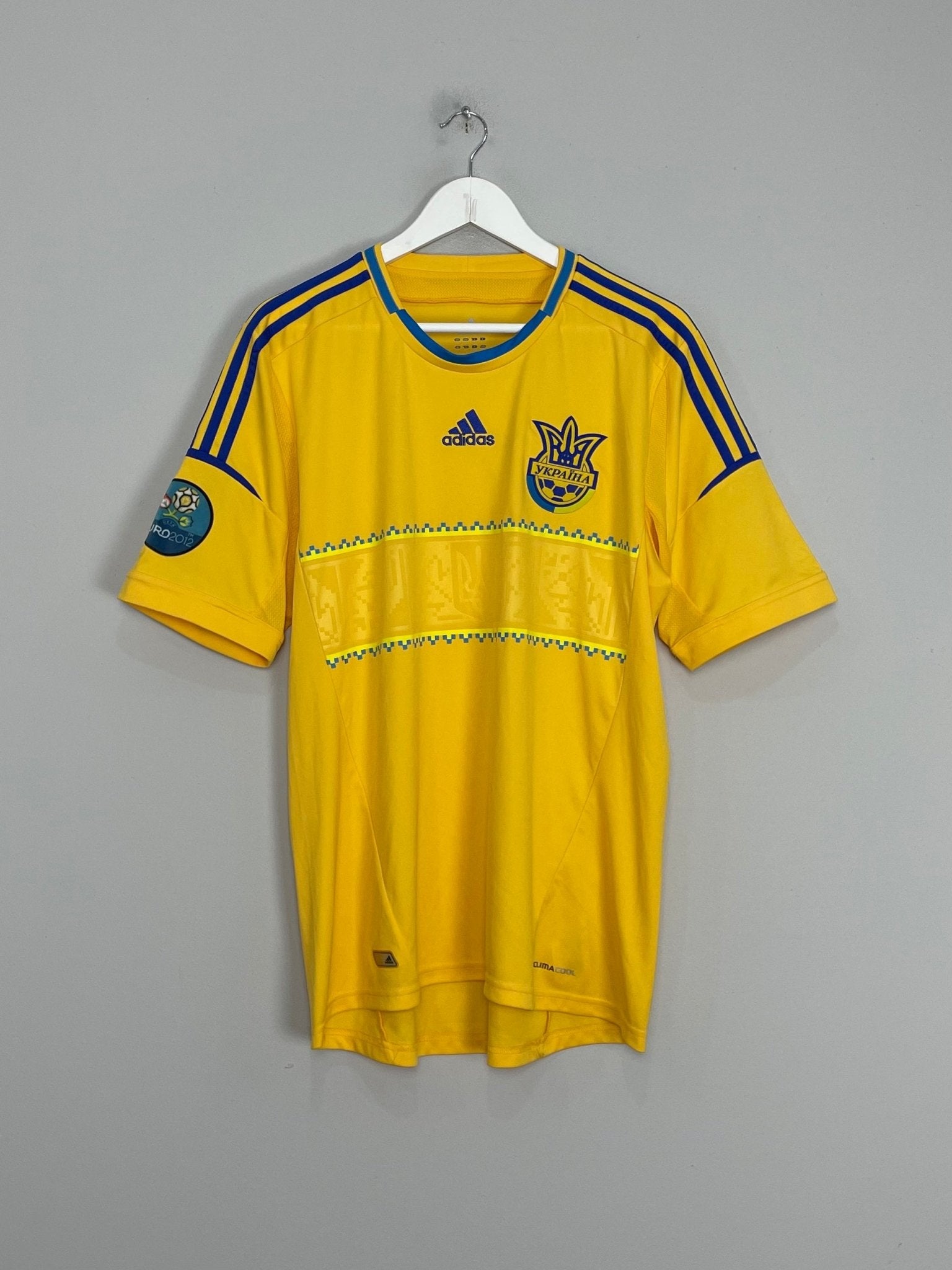 Shop 2012/13 UKRAINE HOME SHIRT (L) ADIDAS, classic football shirts, vintage football shirts & retro soccer jerseys at Cult Kits