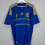 Shop 2012/13 UKRAINE SHEVCHENKO #7 AWAY SHIRT (XXL) ADIDAS, classic football shirts, vintage football shirts & retro soccer jerseys at Cult Kits