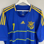 Shop 2012/13 UKRAINE SHEVCHENKO #7 AWAY SHIRT (XXL) ADIDAS, classic football shirts, vintage football shirts & retro soccer jerseys at Cult Kits
