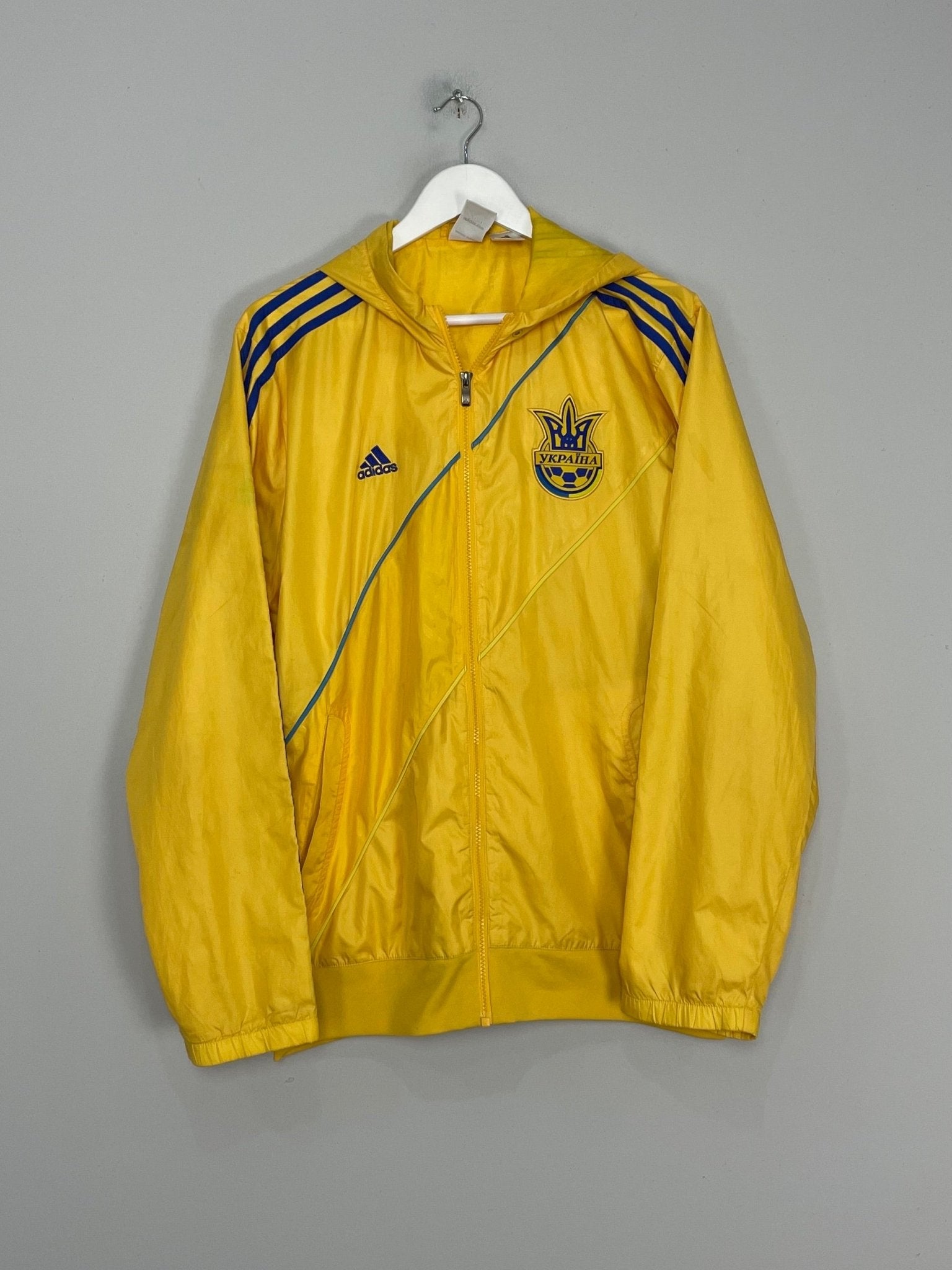 Shop 2012/13 UKRAINE TRACK JACKET (M) ADIDAS, classic football shirts, vintage football shirts & retro soccer jerseys at Cult Kits
