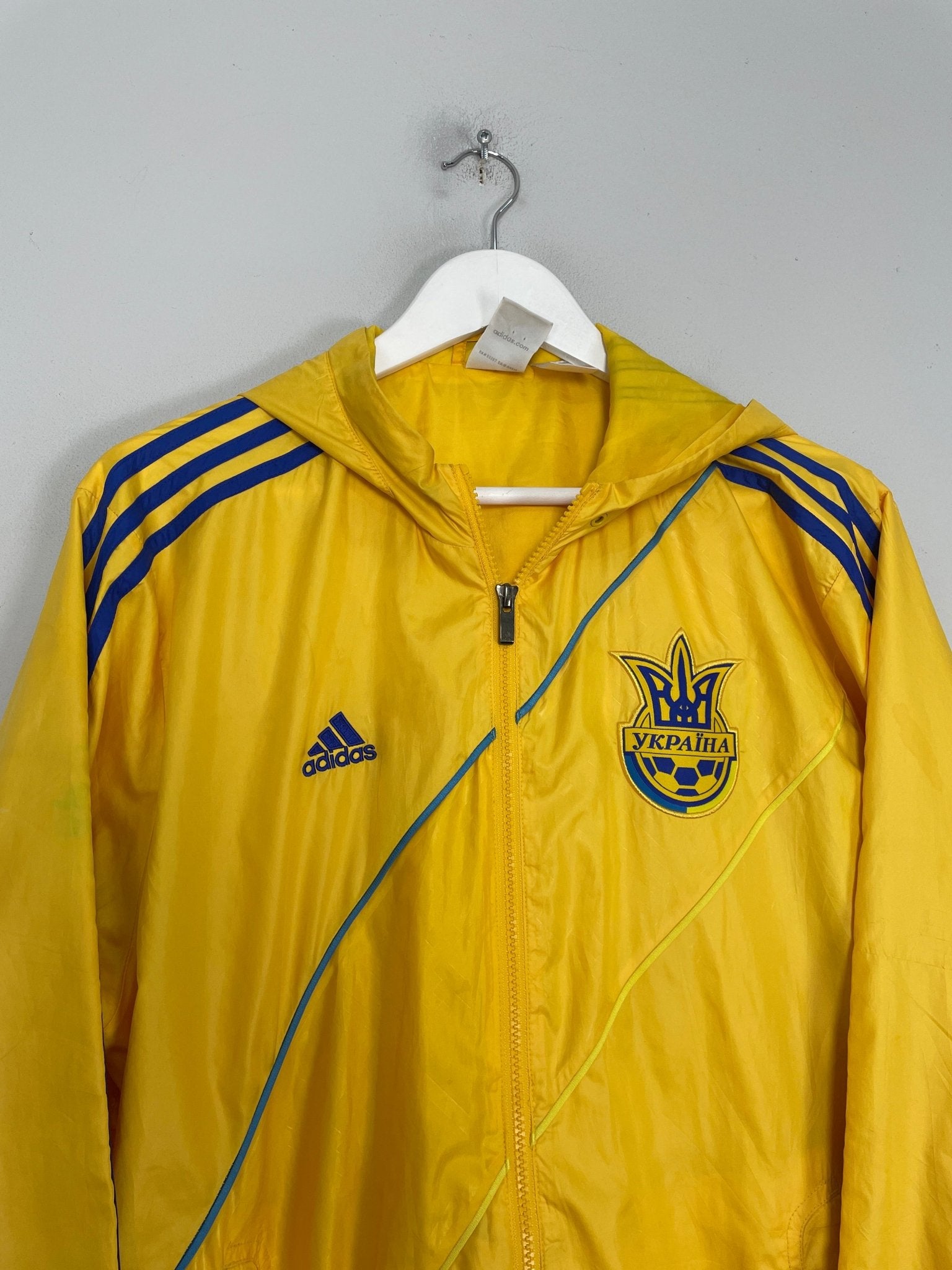 Shop 2012/13 UKRAINE TRACK JACKET (M) ADIDAS, classic football shirts, vintage football shirts & retro soccer jerseys at Cult Kits