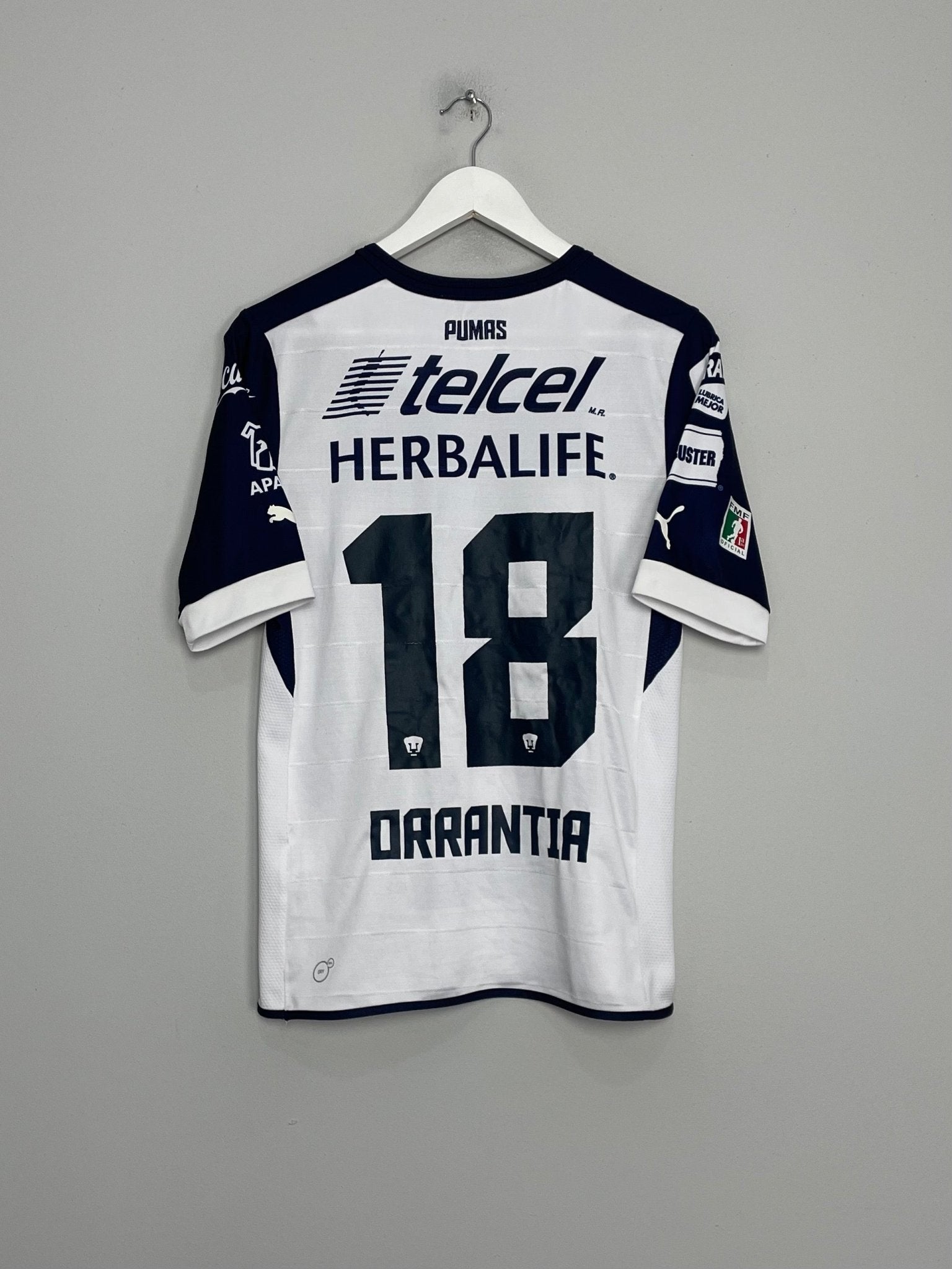 Shop 2012/13 UNAM PUMAS ORRANTIA #18 HOME SHIRT (S) PUMA, classic football shirts, vintage football shirts & retro soccer jerseys at Cult Kits