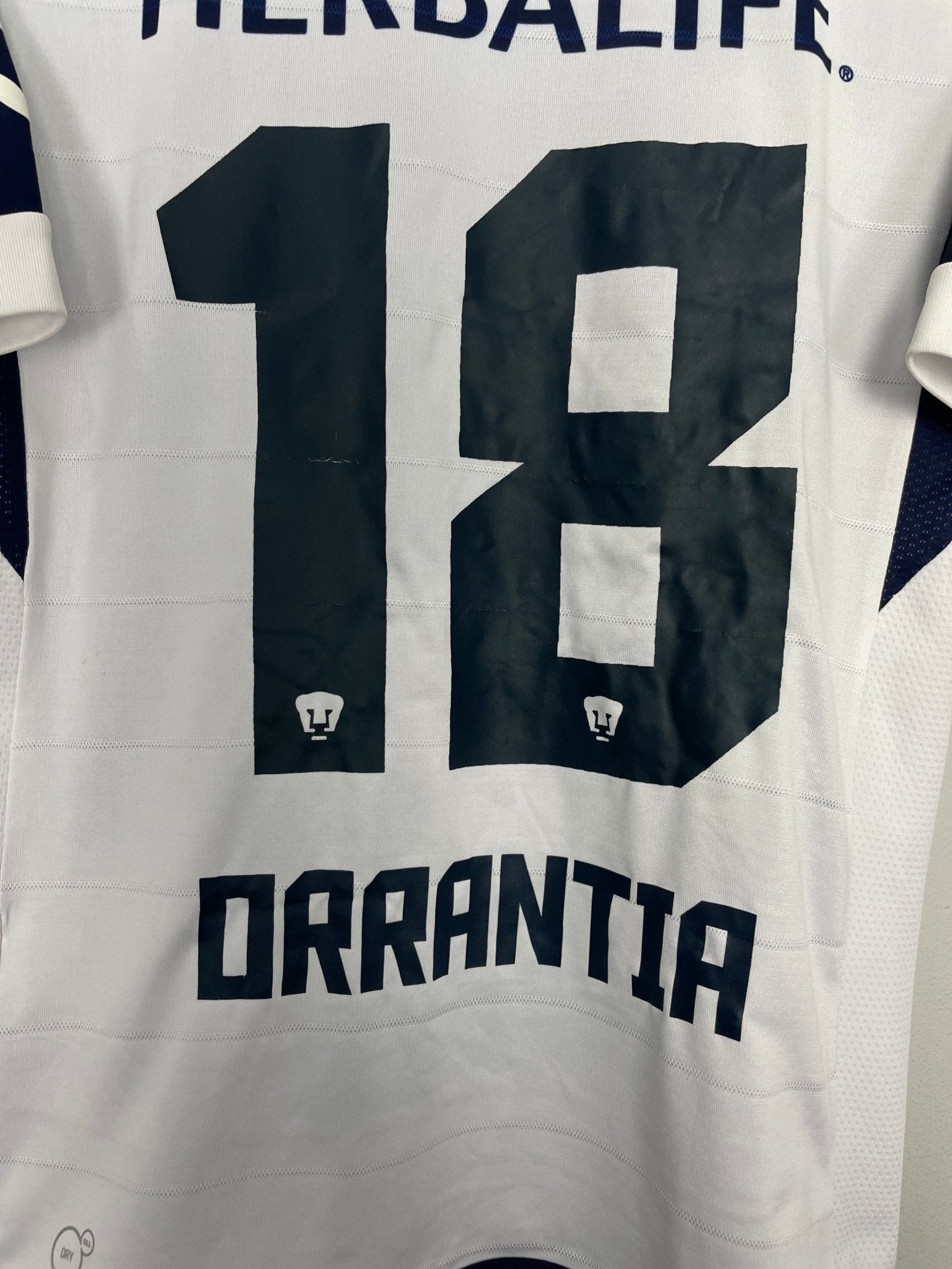 Shop 2012/13 UNAM PUMAS ORRANTIA #18 HOME SHIRT (S) PUMA, classic football shirts, vintage football shirts & retro soccer jerseys at Cult Kits
