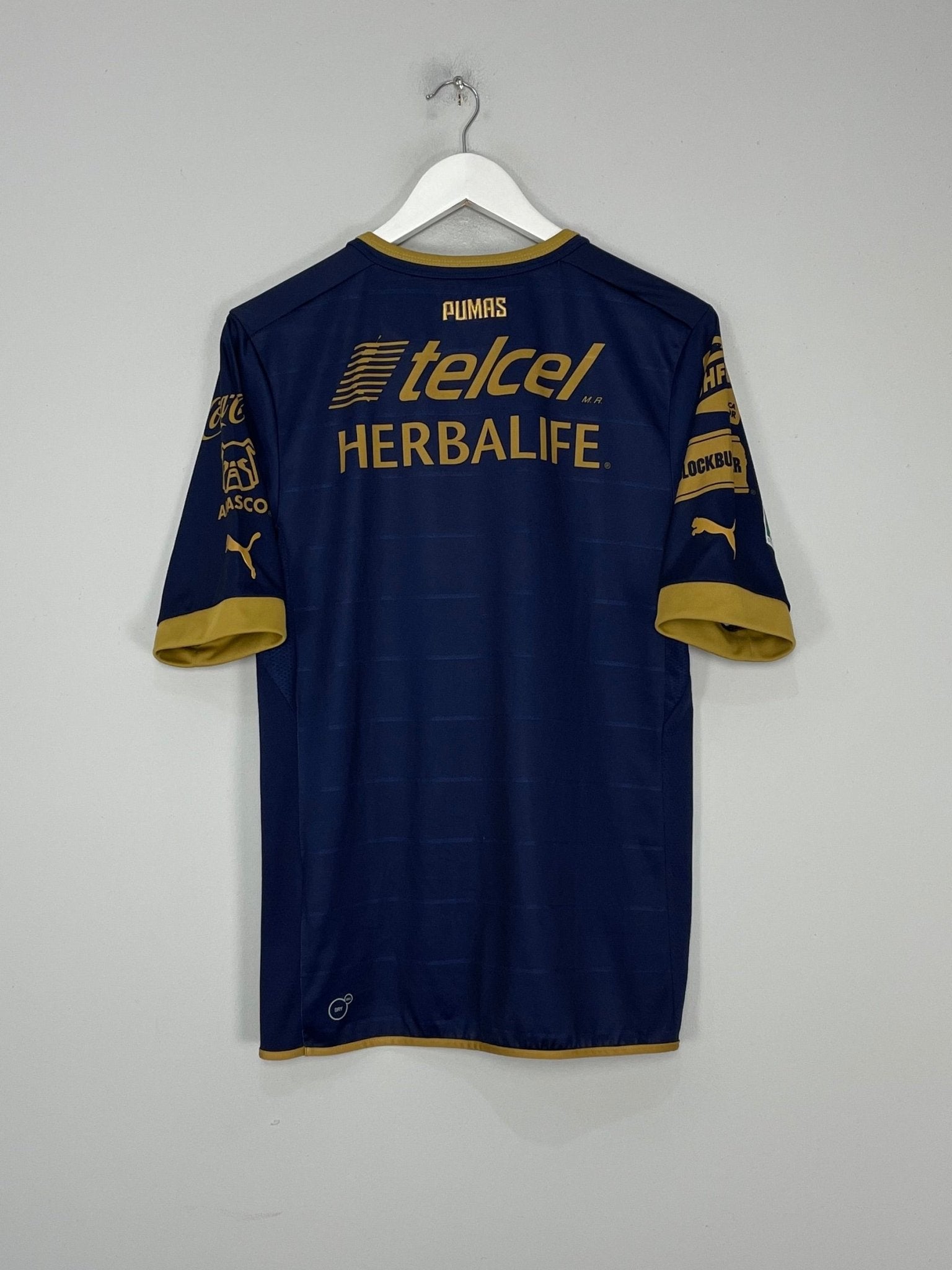 Shop 2012/13 UNAM PUMAS *SIGNED* AWAY SHIRT (M) PUMA, classic football shirts, vintage football shirts & retro soccer jerseys at Cult Kits
