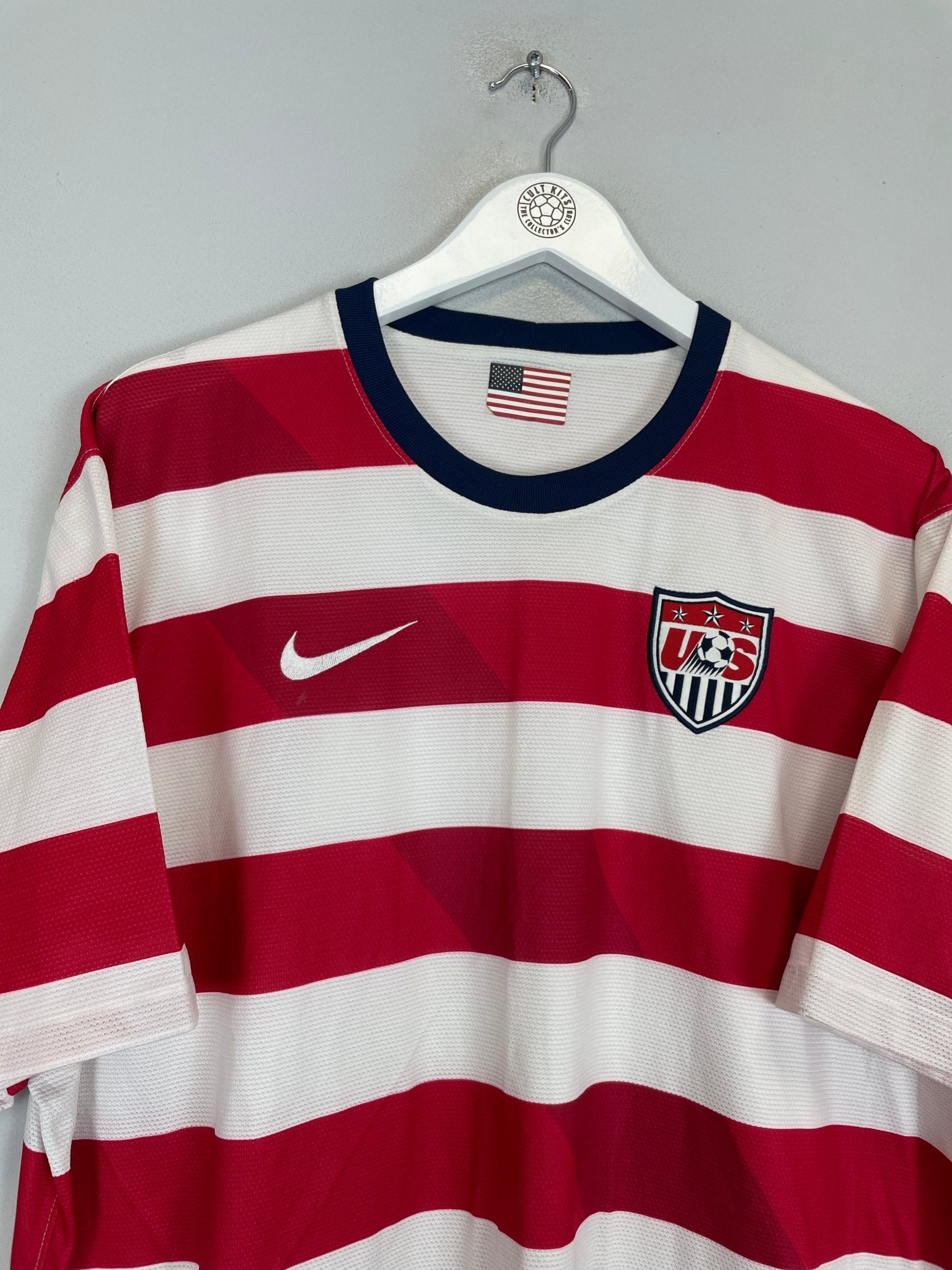 Shop 2012/13 USA HOME SHIRT (XXL) NIKE, classic football shirts, vintage football shirts & retro soccer jerseys at Cult Kits