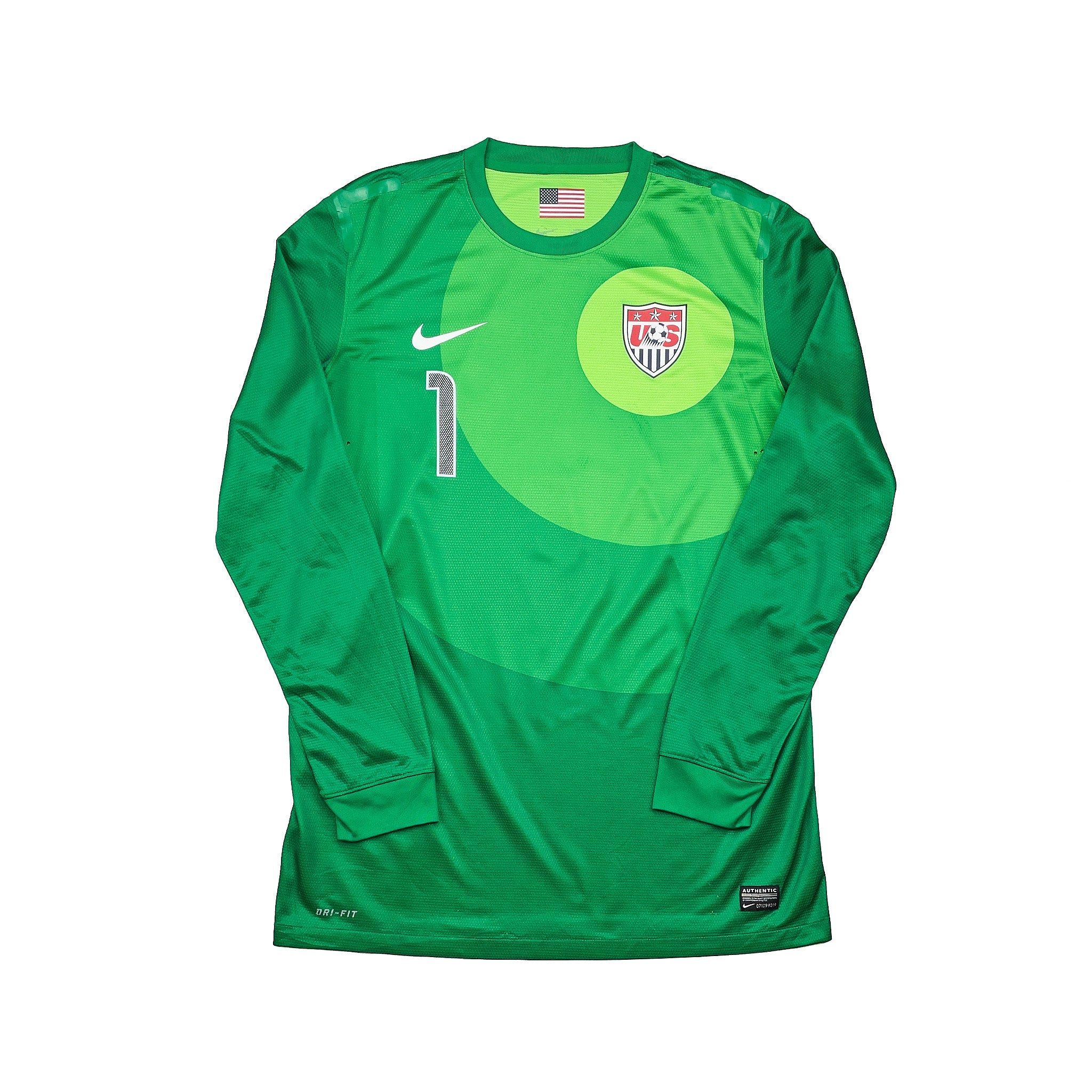 Buy 2012/13 USA Howard 1 *Player Issue* GK Shirt (L) Nike ~ Free worldwide shipping ~ Authentic Vintage Football Shirts from Cult Kits