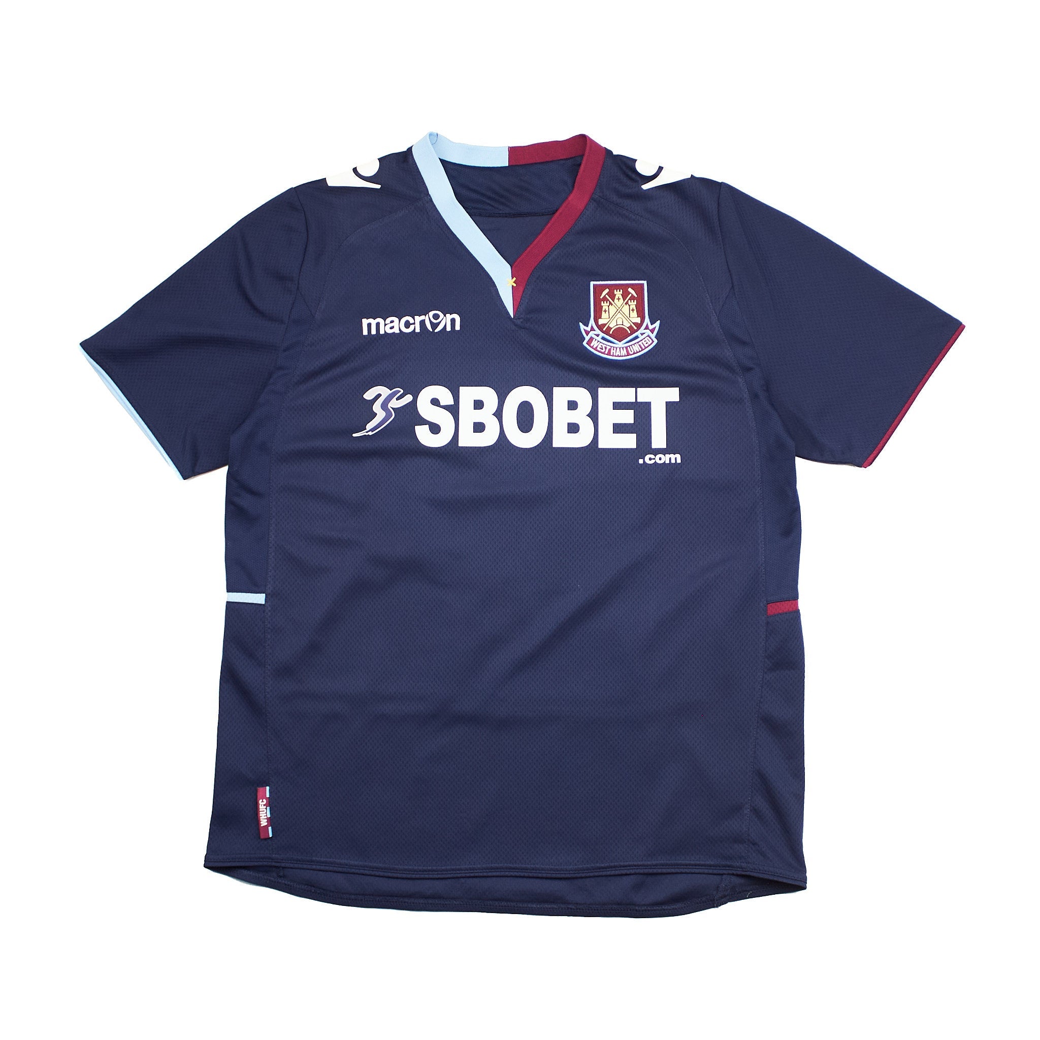 Buy 2012/13 West Ham United Noble 16 Away Shirt (L) Macron ~ Free worldwide shipping ~ Authentic Vintage Football Shirts from Cult Kits