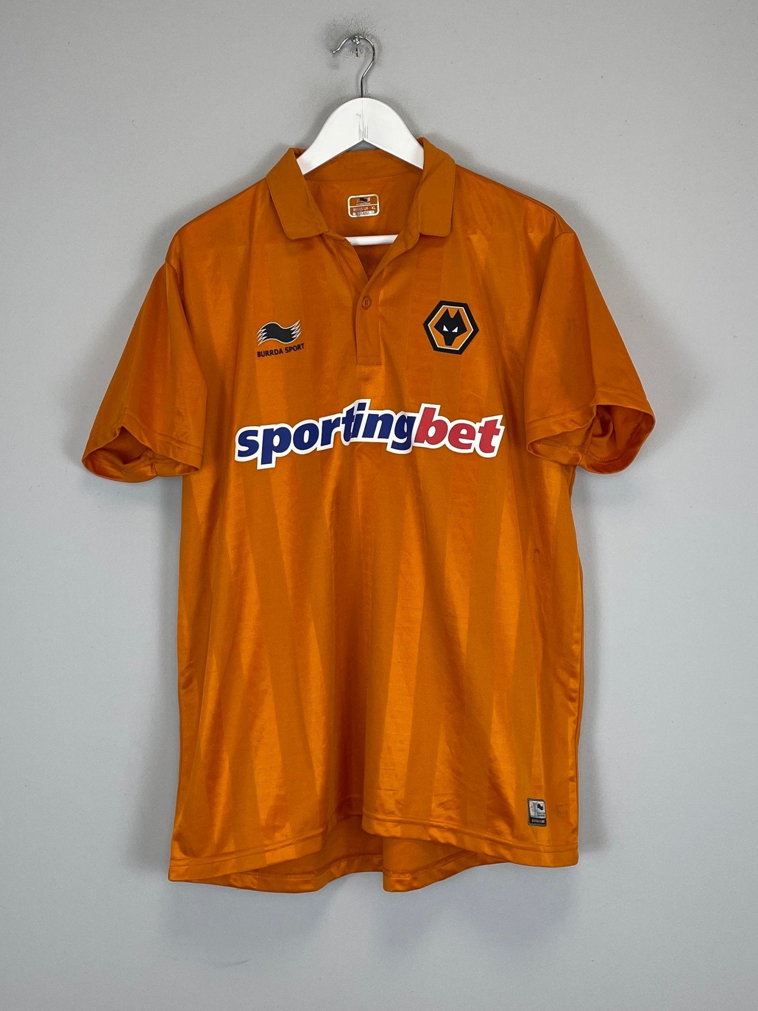 Shop 2012/13 WOLVES HOME SHIRT (XL) BURRDA SPORT, classic football shirts, vintage football shirts & retro soccer jerseys at Cult Kits
