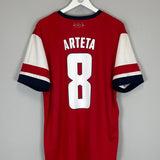 2012/14 ARSENAL ARTETA 8 HOME SHIRT (XL) NIKE - Cult Kits - XL - Buy Vintage Football Shirts, Authentic Retro Football Shirts For Sale, Classic Football Shirts & Soccer Jersey