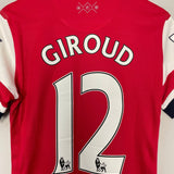 Shop 2012/14 ARSENAL GIROUD #12 *PLAYER ISSUE* HOME SHIRT (M) NIKE, classic football shirts, vintage football shirts & retro soccer jerseys at Cult Kits