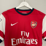 Shop 2012/14 ARSENAL GIROUD #12 *PLAYER ISSUE* HOME SHIRT (M) NIKE, classic football shirts, vintage football shirts & retro soccer jerseys at Cult Kits