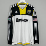 Shop 2012/14 COLOMBUS CREW *PLAYER ISSUE* L/S HOME SHIRT (XL) ADIDAS, classic football shirts, vintage football shirts & retro soccer jerseys at Cult Kits