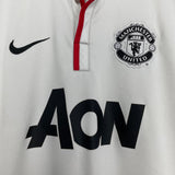Shop 2012/14 MANCHESTER UNITED AWAY SHIRT (M) NIKE, classic football shirts, vintage football shirts & retro soccer jerseys at Cult Kits