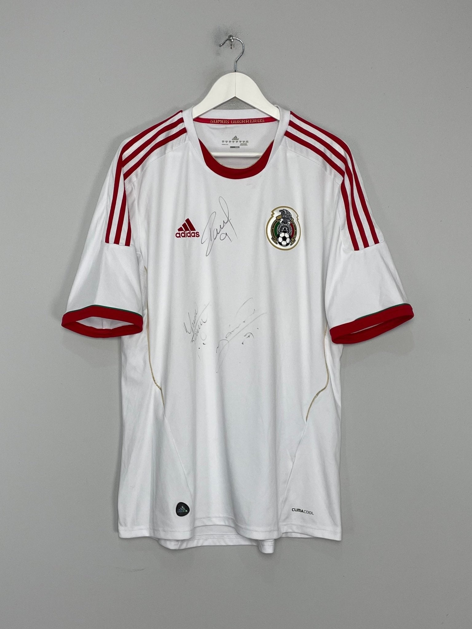 Shop 2012/14 MEXICO *SIGNED* AWAY SHIRT (XL) ADIDAS, classic football shirts, vintage football shirts & retro soccer jerseys at Cult Kits