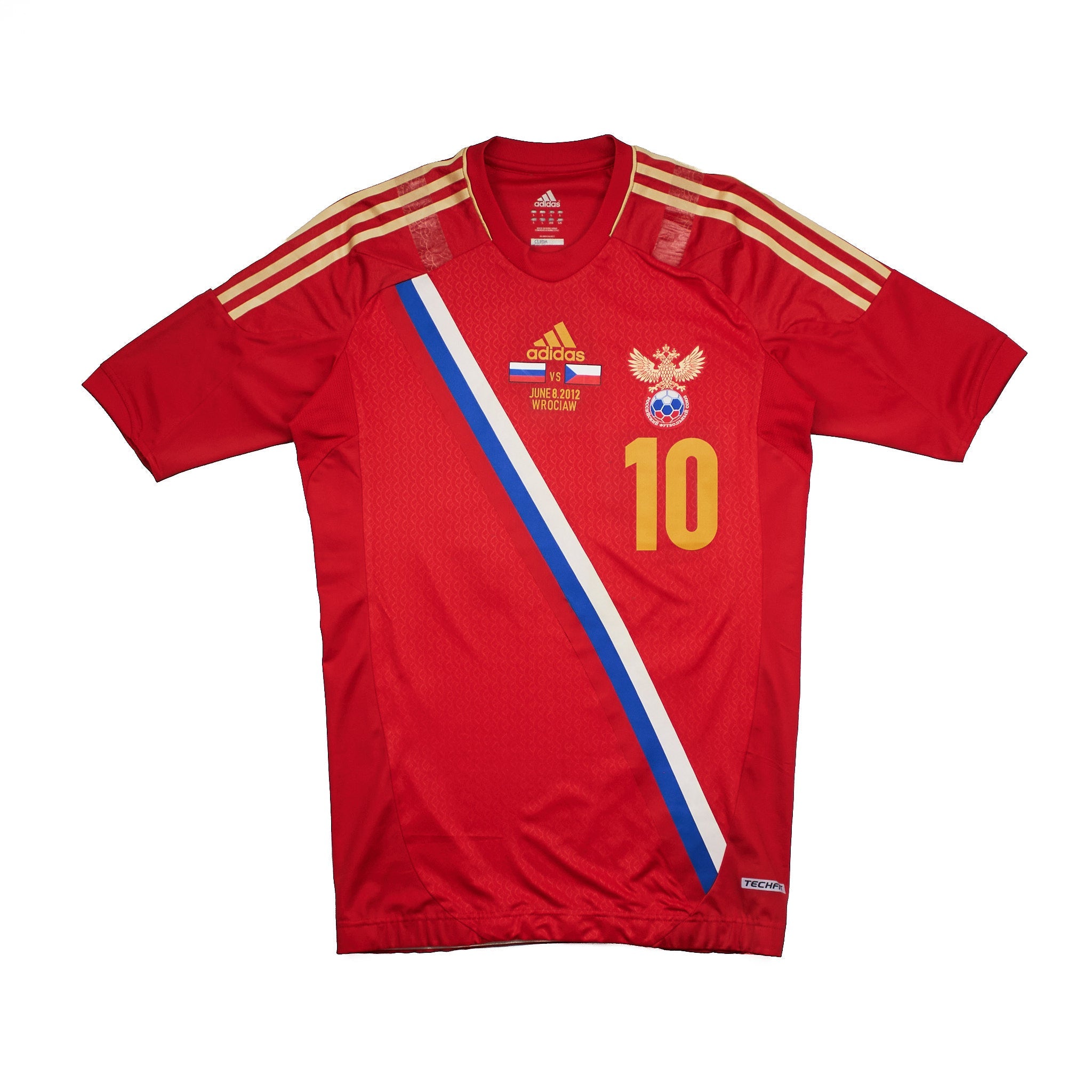 Buy 2012/14 Russia Arshavin 10 *Match Issue v Czechia* Home Shirt (L) Adidas ~ Free worldwide shipping ~ Authentic Vintage Football Shirts from Cult Kits