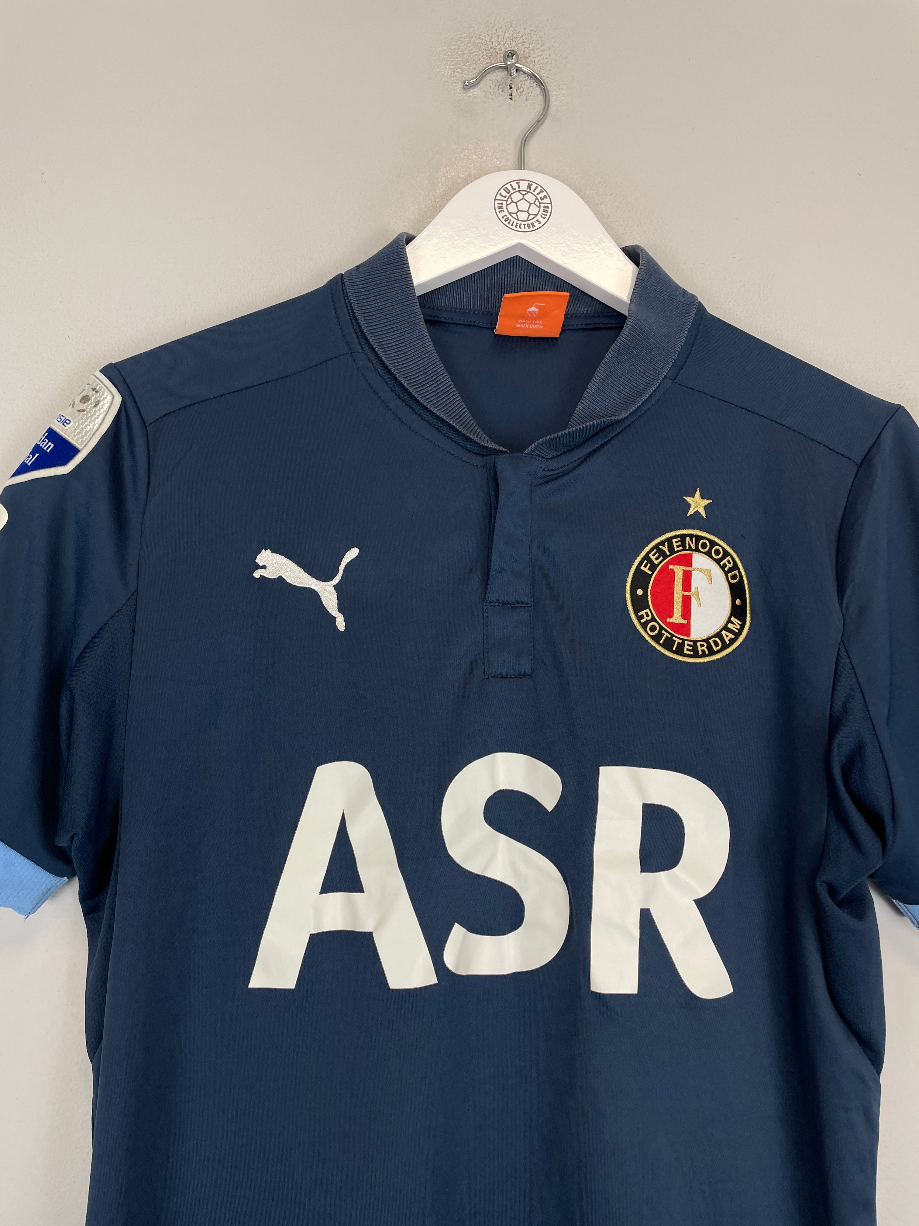 2012/13 FEYENOORD AWAY SHIRT (M) PUMA NAVY ASR COLLAR