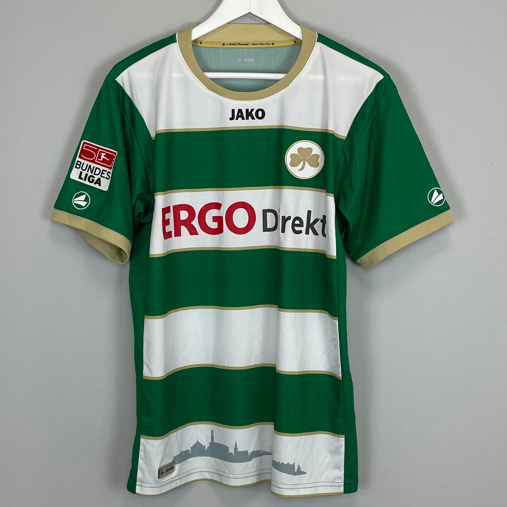 Shop 2012/13 GREUTHER FURTH ONUEGBU #20 *MATCH ISSUE* HOME SHIRT (S) JAKO, classic football shirts, vintage football shirts & retro soccer jerseys at Cult Kits