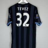 Shop 2012/13 MANCHESTER CITY TEVEZ #32 THIRD SHIRT (M) UMBRO, classic football shirts, vintage football shirts & retro soccer jerseys at Cult Kits
