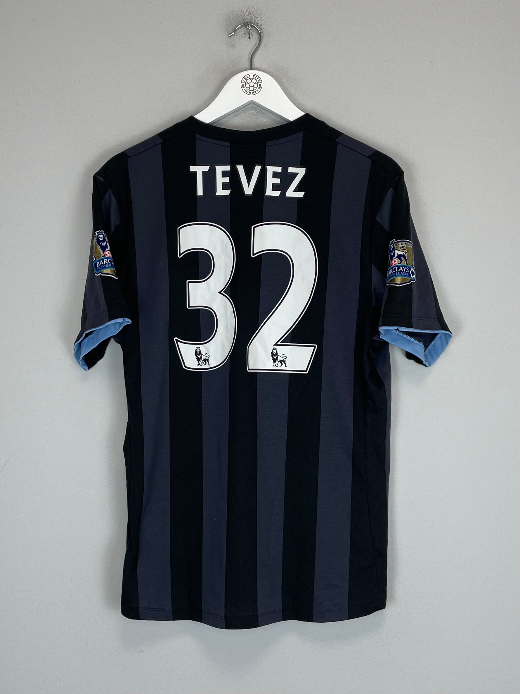 Shop 2012/13 MANCHESTER CITY TEVEZ #32 THIRD SHIRT (M) UMBRO, classic football shirts, vintage football shirts & retro soccer jerseys at Cult Kits