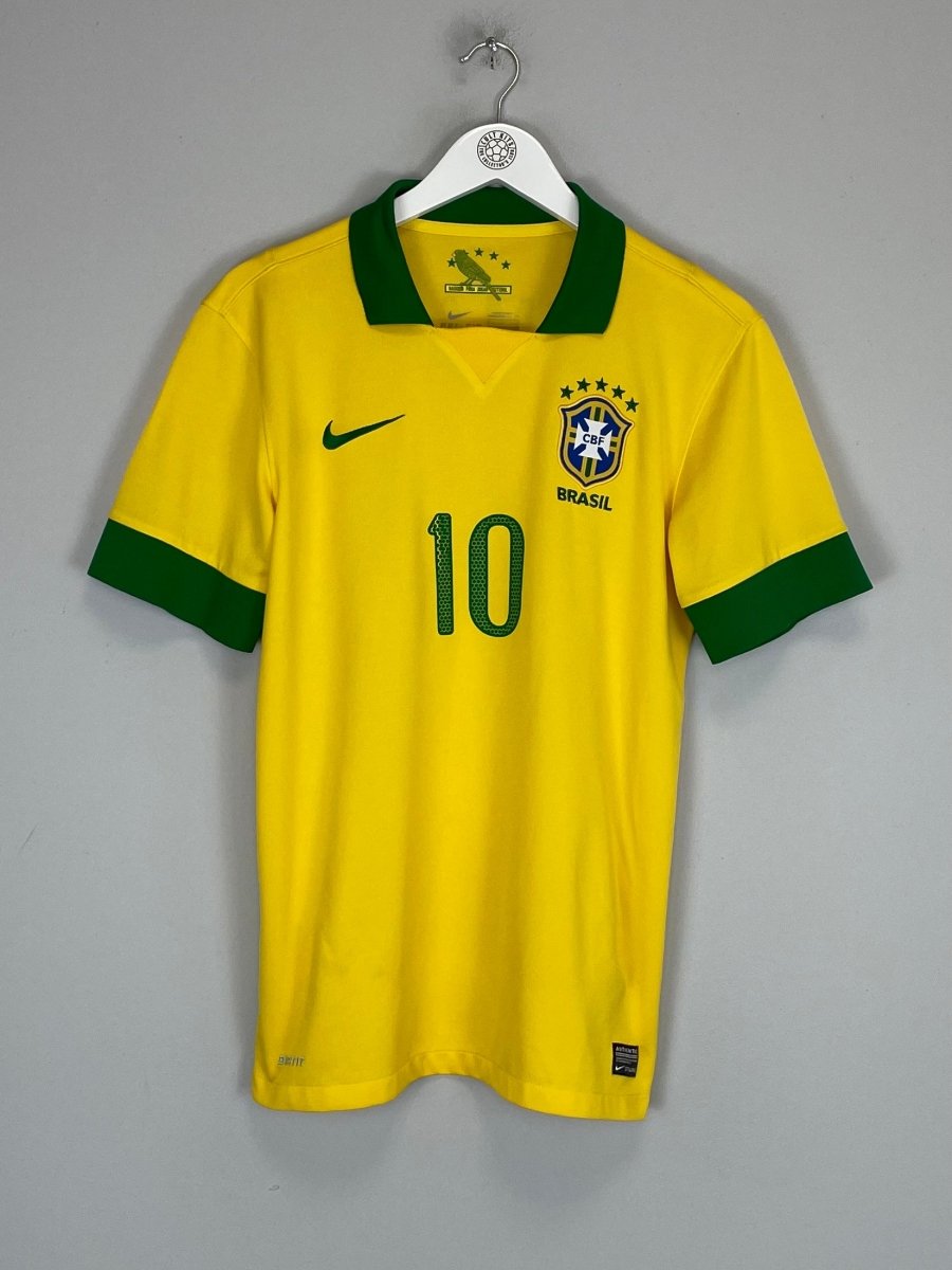 2013 BRAZIL NEYMAR JR 10 HOME SHIRT (M) NIKE - Cult Kits - Medium - Buy Vintage Football Shirts, Authentic Retro Football Shirts For Sale, Classic Football Shirts & Soccer Jersey