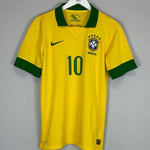 2013 BRAZIL NEYMAR JR 10 HOME SHIRT (M) NIKE - Cult Kits - Medium - Buy Vintage Football Shirts, Authentic Retro Football Shirts For Sale, Classic Football Shirts & Soccer Jersey