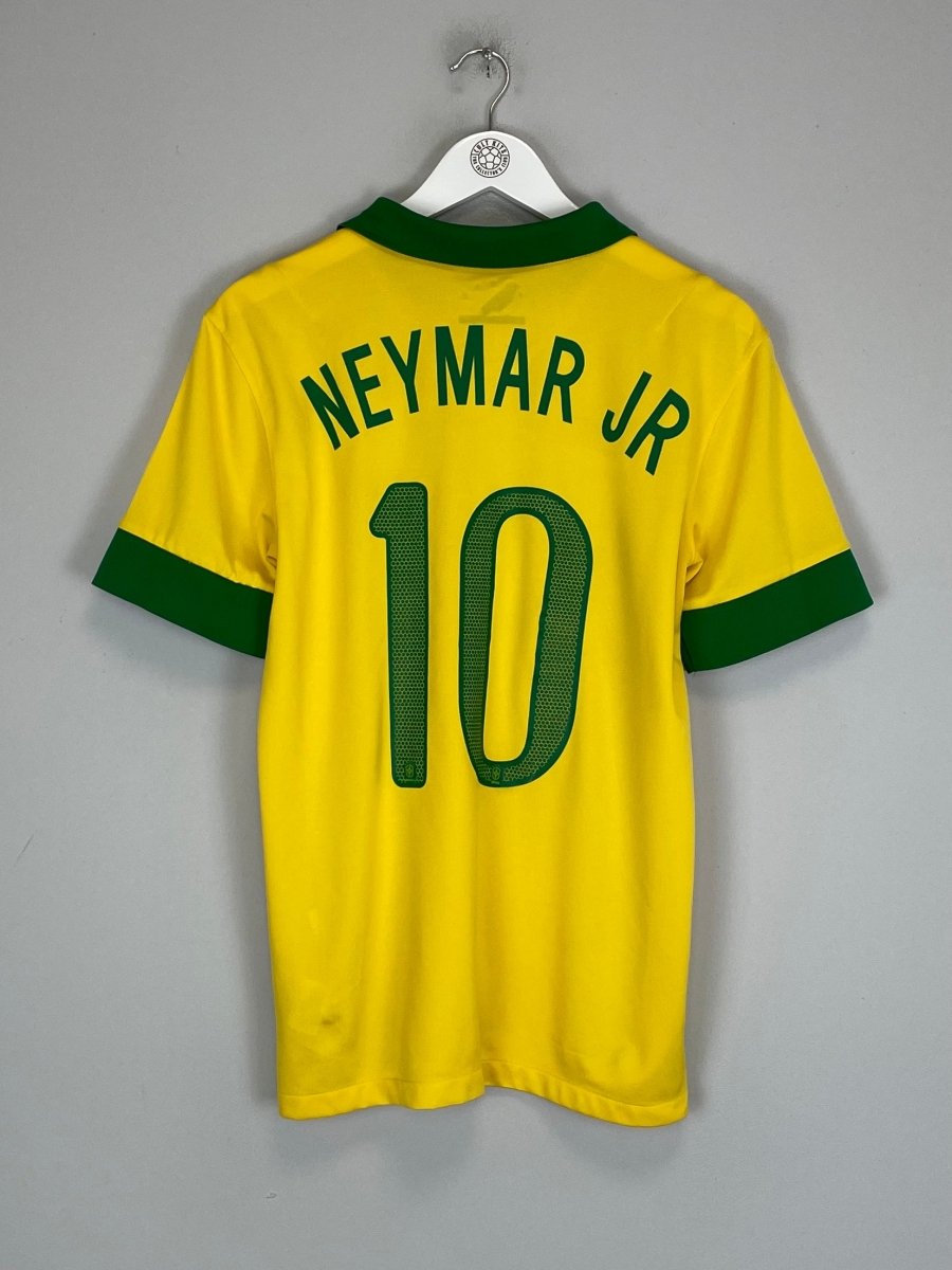 2013 BRAZIL NEYMAR JR 10 HOME SHIRT (M) NIKE - Cult Kits - Medium - Buy Vintage Football Shirts, Authentic Retro Football Shirts For Sale, Classic Football Shirts & Soccer Jersey
