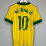 2013 BRAZIL NEYMAR JR 10 HOME SHIRT (M) NIKE - Cult Kits - Medium - Buy Vintage Football Shirts, Authentic Retro Football Shirts For Sale, Classic Football Shirts & Soccer Jersey