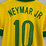 2013 BRAZIL NEYMAR JR 10 HOME SHIRT (M) NIKE - Cult Kits - Medium - Buy Vintage Football Shirts, Authentic Retro Football Shirts For Sale, Classic Football Shirts & Soccer Jersey