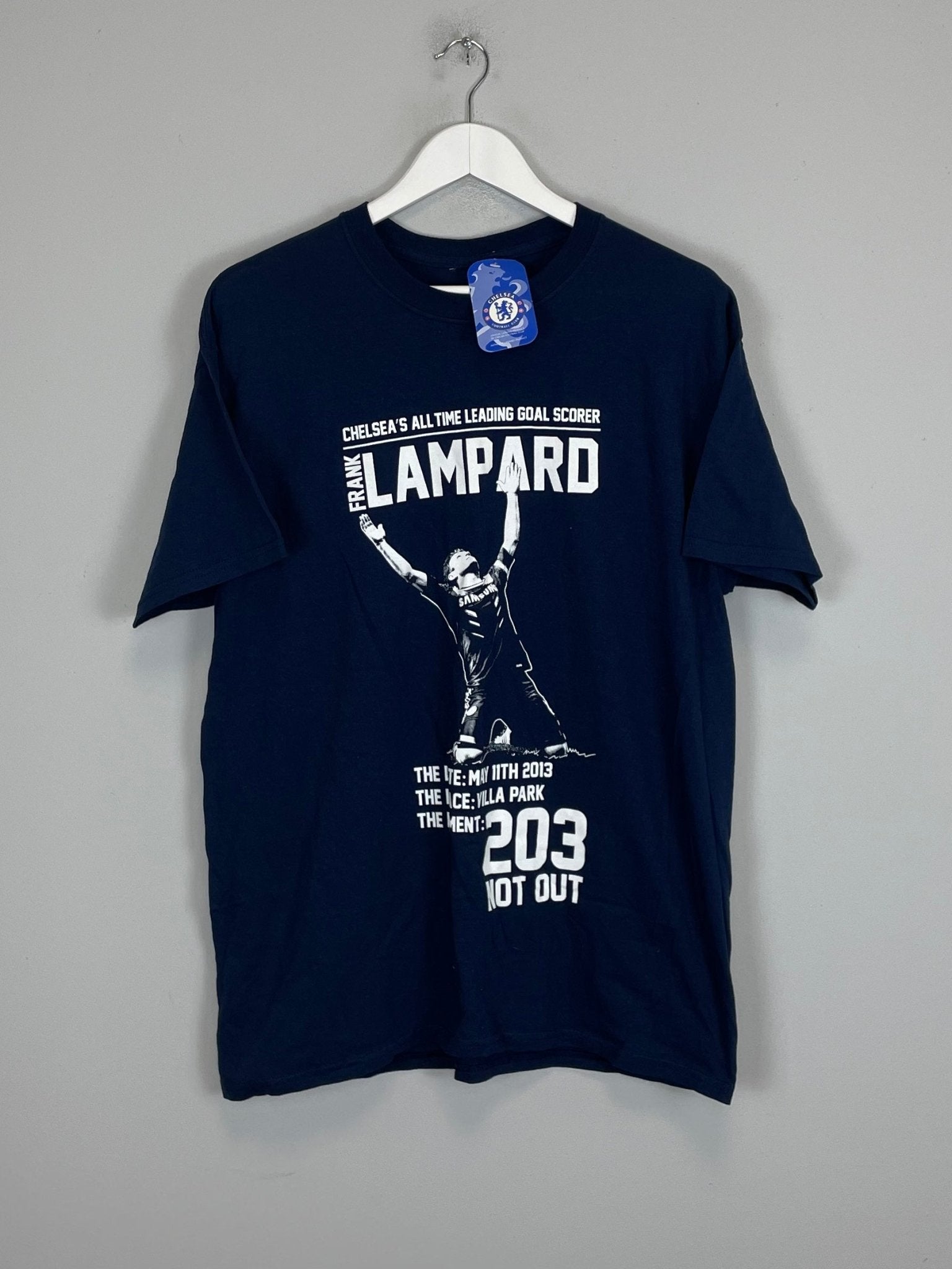 Shop 2013 CHELSEA 'FRANK LAMPARD' *BNWT* T-SHIRT (L) OM, classic football shirts, vintage football shirts & retro soccer jerseys at Cult Kits