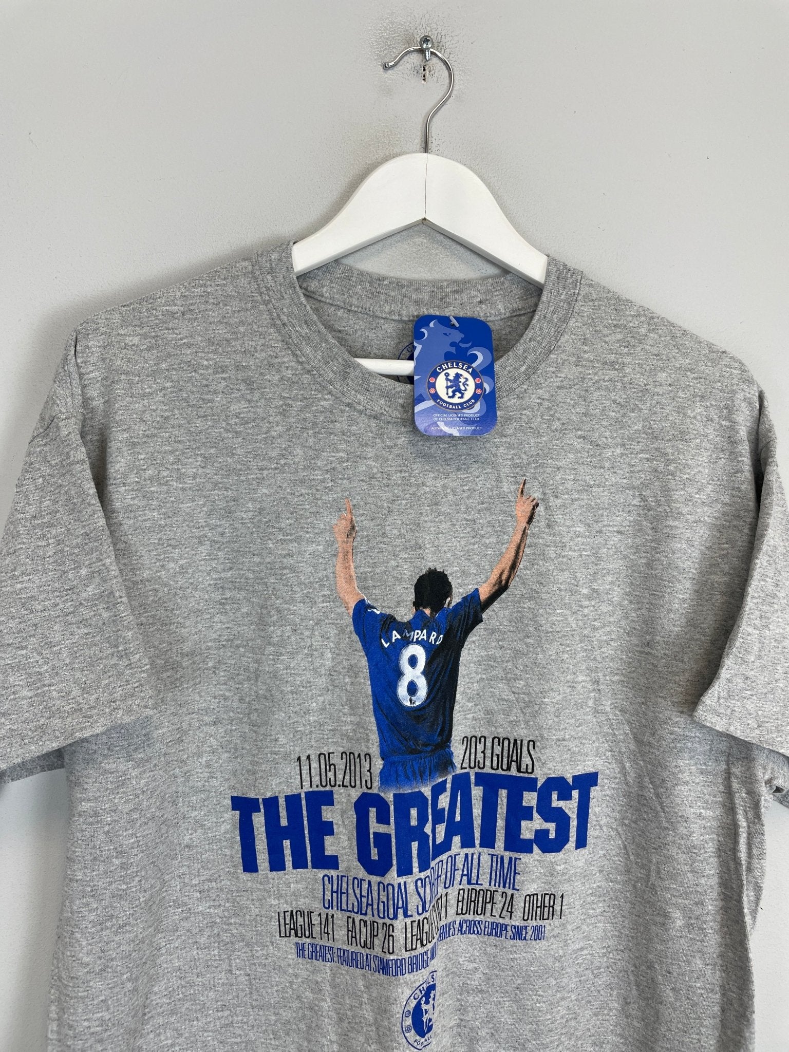 Shop 2013 CHELSEA FRANK LAMPARD *BNWT* T-SHIRT (L) OM, classic football shirts, vintage football shirts & retro soccer jerseys at Cult Kits