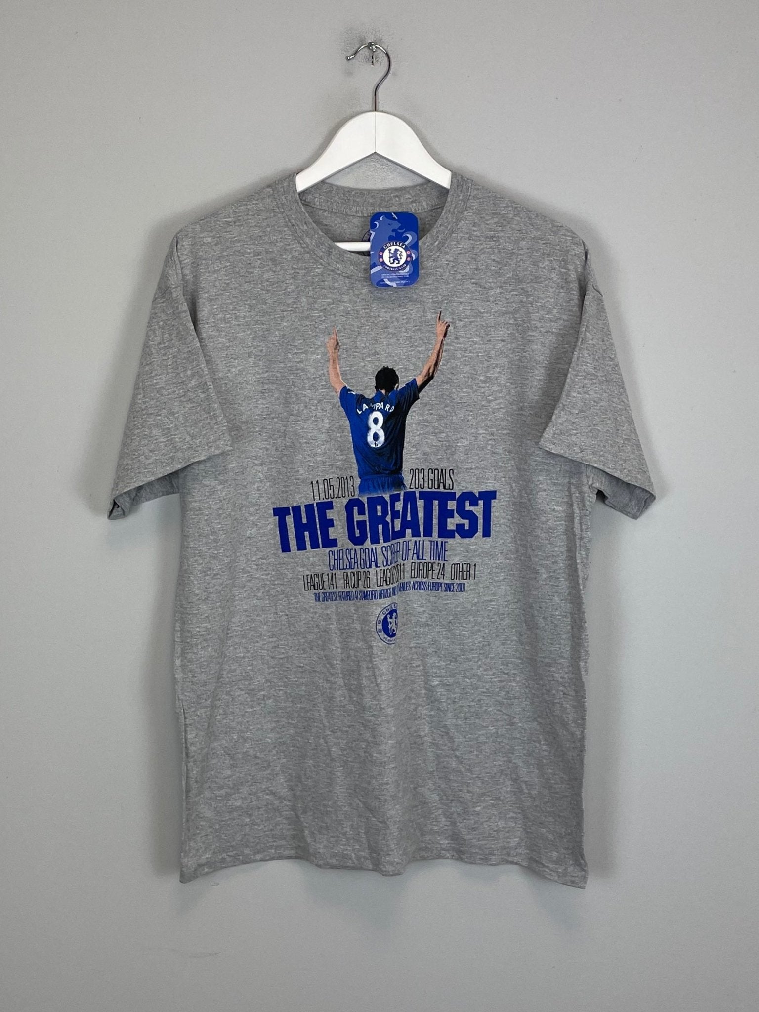 Shop 2013 CHELSEA FRANK LAMPARD *BNWT* T-SHIRT (L) OM, classic football shirts, vintage football shirts & retro soccer jerseys at Cult Kits