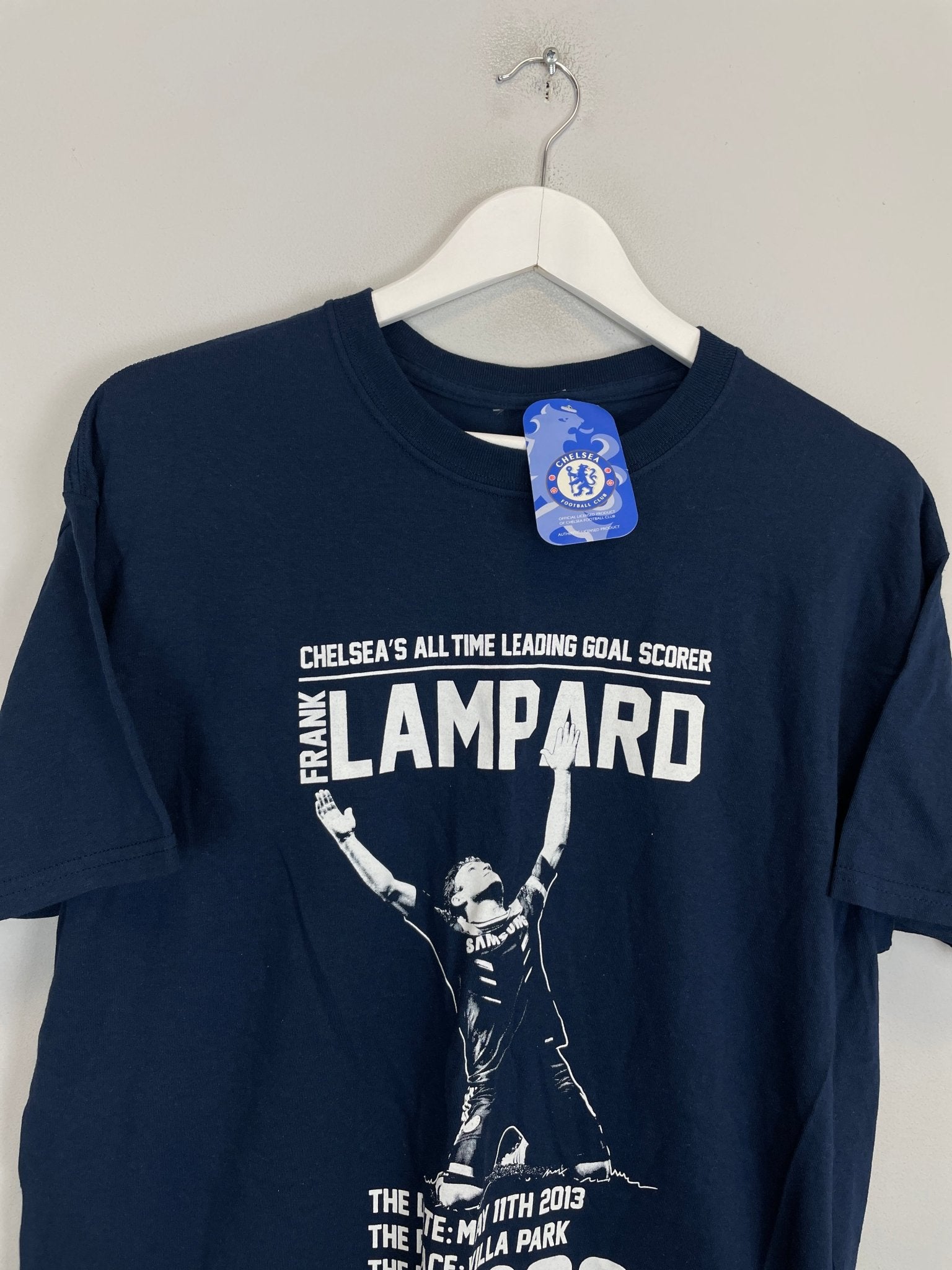 Shop 2013 CHELSEA 'FRANK LAMPARD' *BNWT* T-SHIRT (L) OM, classic football shirts, vintage football shirts & retro soccer jerseys at Cult Kits