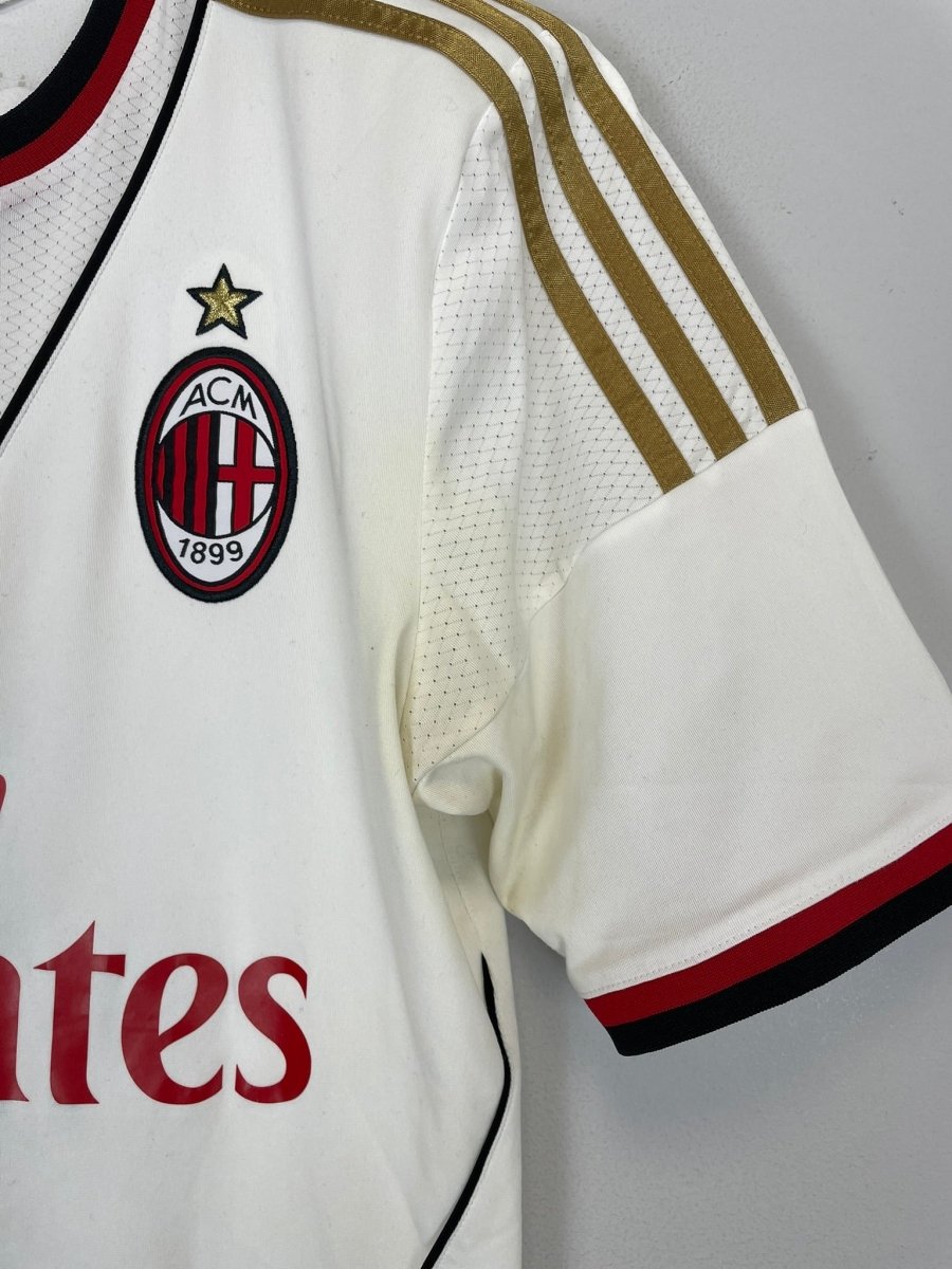 2013/14 AC MILAN BALOTELLI 45 AWAY SHIRT (S) ADIDAS - Cult Kits - Small - Buy Vintage Football Shirts, Authentic Retro Football Shirts For Sale, Classic Football Shirts & Soccer Jersey