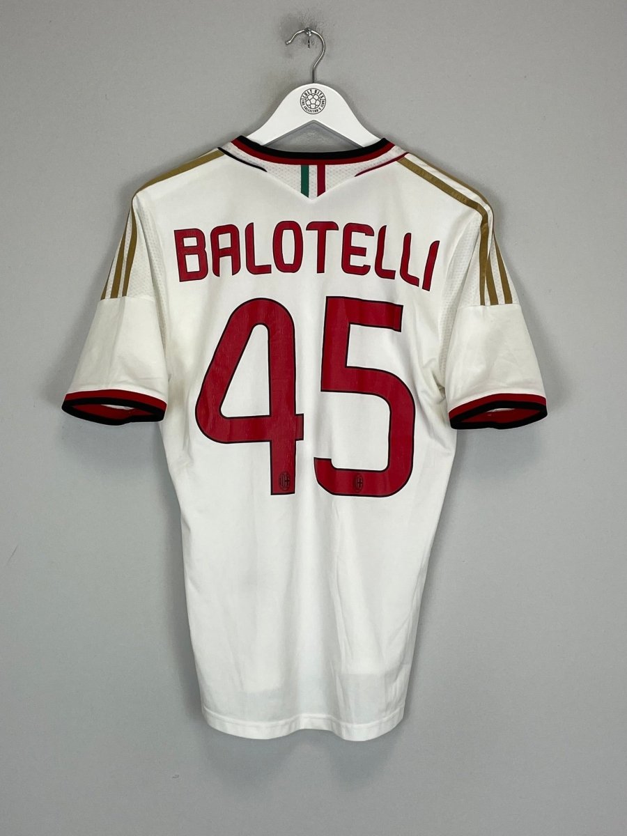 2013/14 AC MILAN BALOTELLI 45 AWAY SHIRT (S) ADIDAS - Cult Kits - Small - Buy Vintage Football Shirts, Authentic Retro Football Shirts For Sale, Classic Football Shirts & Soccer Jersey