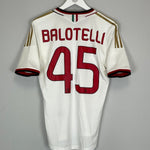 2013/14 AC MILAN BALOTELLI 45 AWAY SHIRT (S) ADIDAS - Cult Kits - Small - Buy Vintage Football Shirts, Authentic Retro Football Shirts For Sale, Classic Football Shirts & Soccer Jersey
