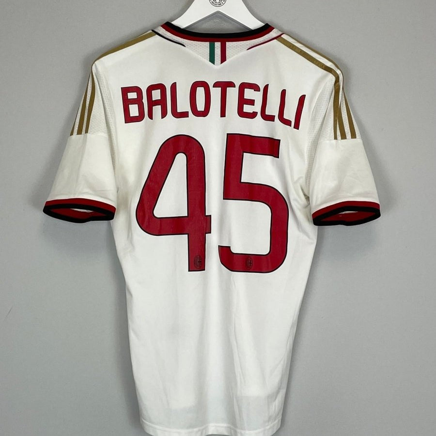 2013/14 AC MILAN BALOTELLI 45 AWAY SHIRT (S) ADIDAS - Cult Kits - Small - Buy Vintage Football Shirts, Authentic Retro Football Shirts For Sale, Classic Football Shirts & Soccer Jersey