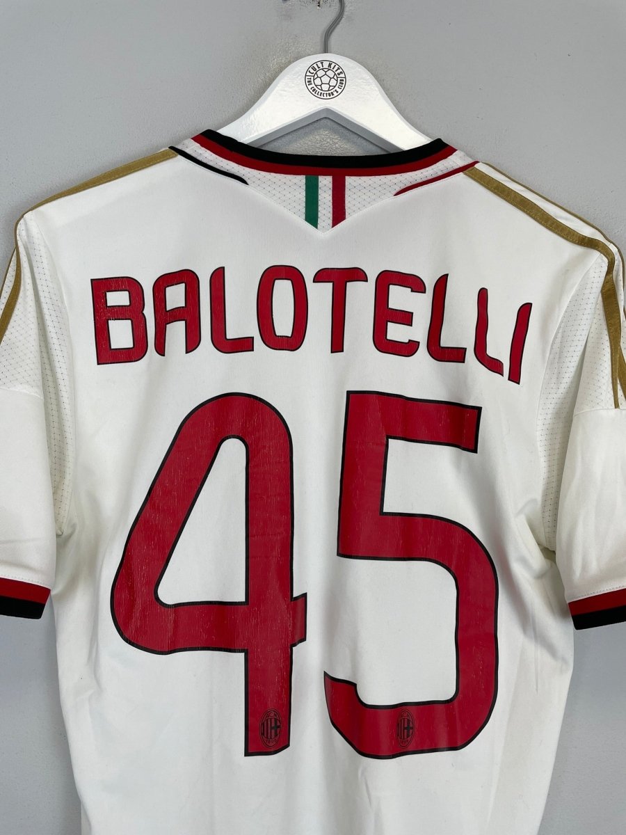 2013/14 AC MILAN BALOTELLI 45 AWAY SHIRT (S) ADIDAS - Cult Kits - Small - Buy Vintage Football Shirts, Authentic Retro Football Shirts For Sale, Classic Football Shirts & Soccer Jersey