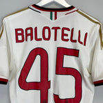 2013/14 AC MILAN BALOTELLI 45 AWAY SHIRT (S) ADIDAS - Cult Kits - Small - Buy Vintage Football Shirts, Authentic Retro Football Shirts For Sale, Classic Football Shirts & Soccer Jersey