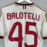 2013/14 AC MILAN BALOTELLI 45 AWAY SHIRT (S) ADIDAS - Cult Kits - Small - Buy Vintage Football Shirts, Authentic Retro Football Shirts For Sale, Classic Football Shirts & Soccer Jersey