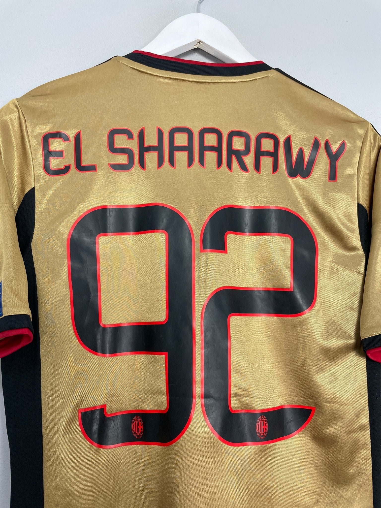 Shop 2013/14 AC MILAN EL SHAARAWY #92 C/L THIRD SHIRT (S) ADIDAS, classic football shirts, vintage football shirts & retro soccer jerseys at Cult Kits