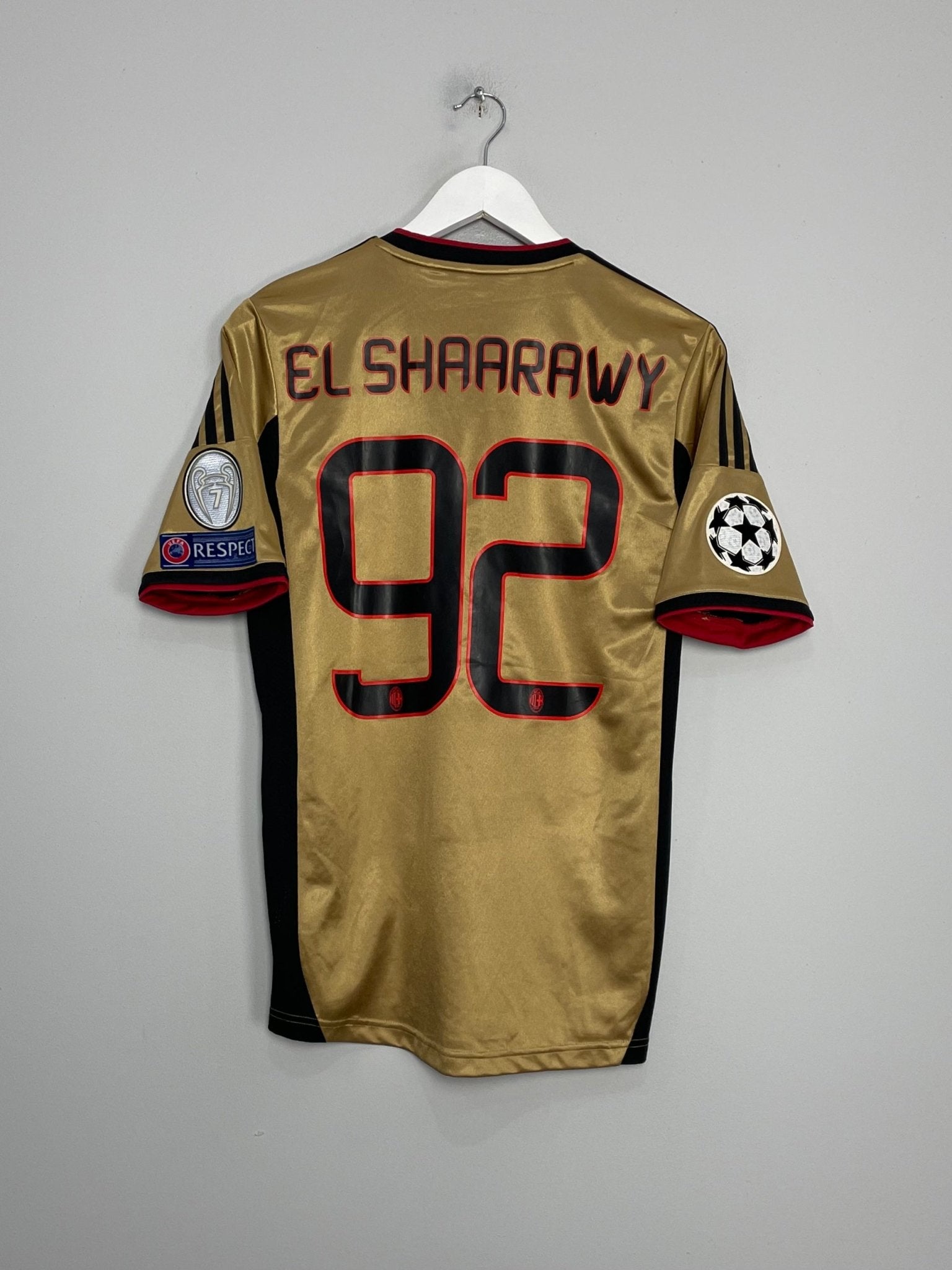 Shop 2013/14 AC MILAN EL SHAARAWY #92 C/L THIRD SHIRT (S) ADIDAS, classic football shirts, vintage football shirts & retro soccer jerseys at Cult Kits
