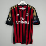Shop 2013/14 AC MILAN KAKA #22 C/L HOME SHIRT (L) ADIDAS, classic football shirts, vintage football shirts & retro soccer jerseys at Cult Kits