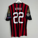 Shop 2013/14 AC MILAN KAKA #22 C/L HOME SHIRT (L) ADIDAS, classic football shirts, vintage football shirts & retro soccer jerseys at Cult Kits