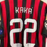 Shop 2013/14 AC MILAN KAKA #22 C/L HOME SHIRT (L) ADIDAS, classic football shirts, vintage football shirts & retro soccer jerseys at Cult Kits