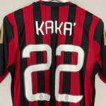 Shop 2013/14 AC MILAN KAKA #22 HOME SHIRT (S) ADIDAS, classic football shirts, vintage football shirts & retro soccer jerseys at Cult Kits