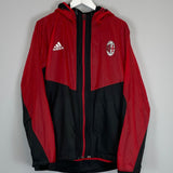 Shop 2013/14 AC MILAN LINED HOODED JACKET (M) ADIDAS, classic football shirts, vintage football shirts & retro soccer jerseys at Cult Kits