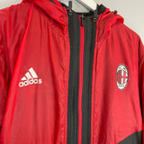 Shop 2013/14 AC MILAN LINED HOODED JACKET (M) ADIDAS, classic football shirts, vintage football shirts & retro soccer jerseys at Cult Kits