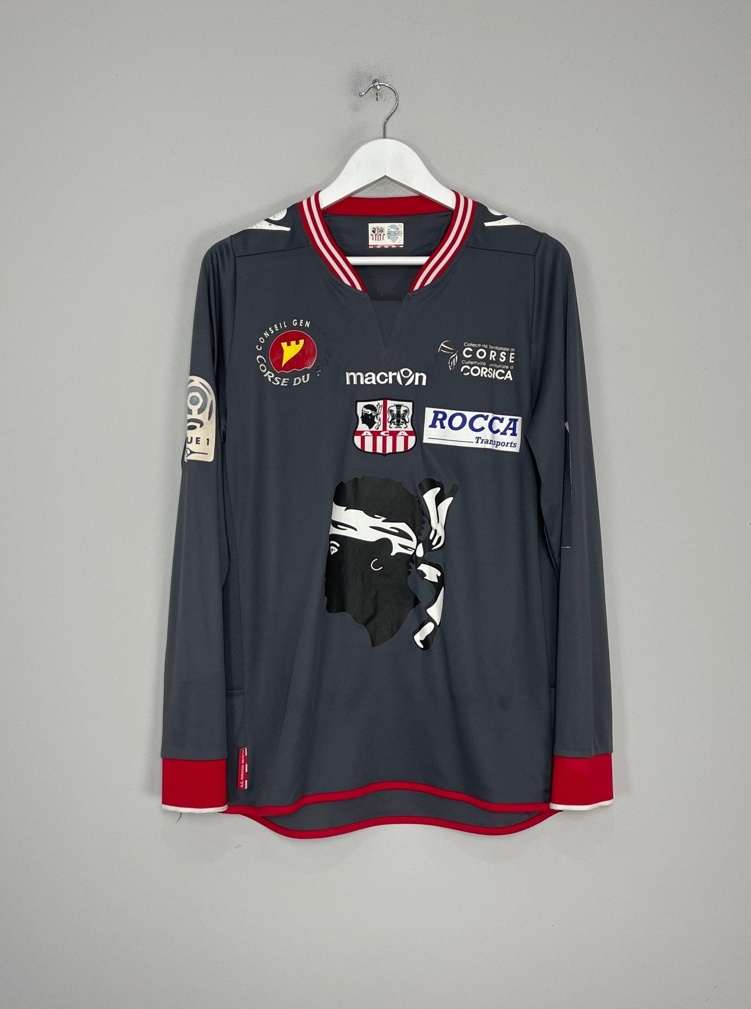 Shop 2013/14 AJACCIO FC OLIECH #29 L/S THIRD SHIRT (S) MACRON, classic football shirts, vintage football shirts & retro soccer jerseys at Cult Kits