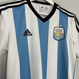 Shop 2013/14 ARGENTINA HOME SHIRT (XS) ADIDAS BASIC, classic football shirts, vintage football shirts & retro soccer jerseys at Cult Kits